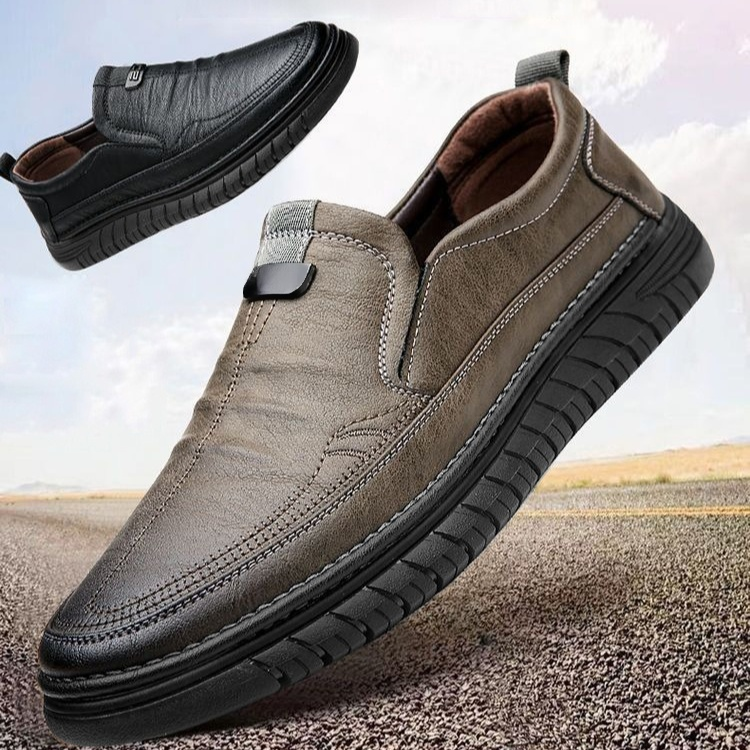 남성 드라이빙화 소프트 바닥 통풍 미끄럼 방지 구두 남성 캐주얼화 아빠 신발 중년 드라이빙화