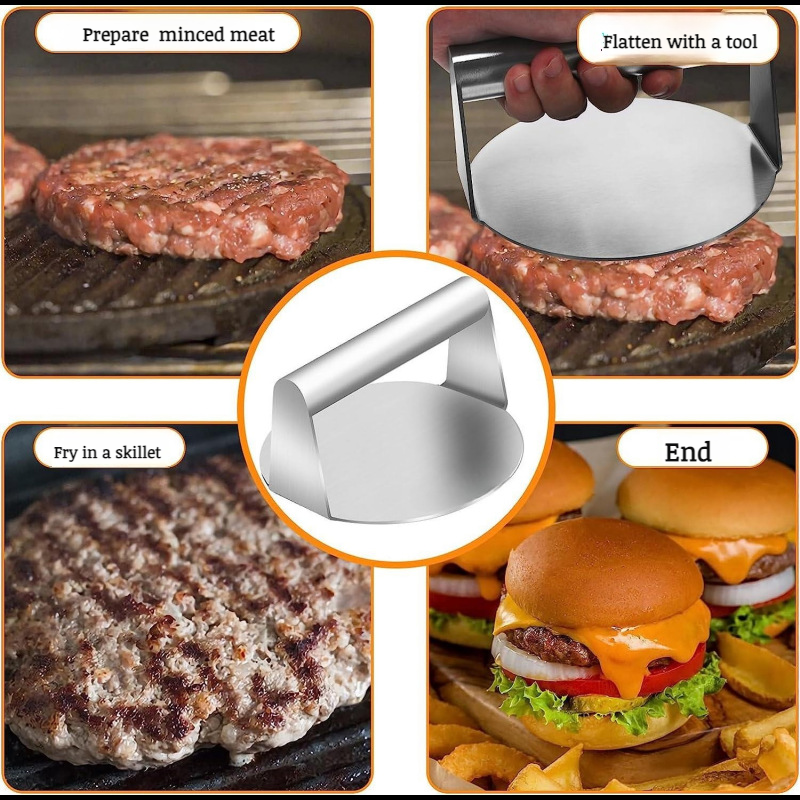 Stainless Steel Manual Burger Press