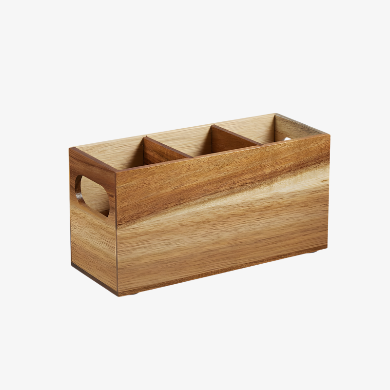 おしゃれな木製収納ボックスの使用例