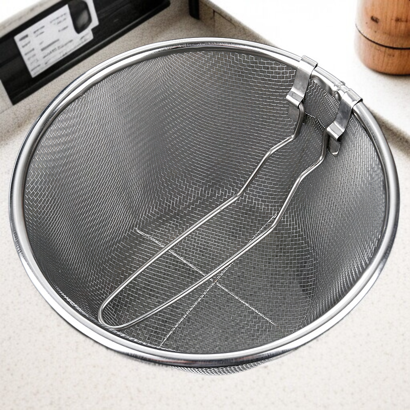 折りたたみ式油切りネットの収納状態