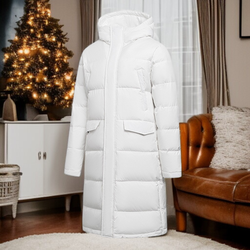 남녀공용 후드 롱패딩