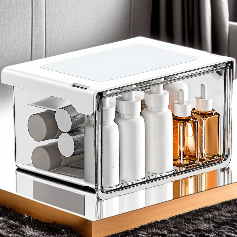 33度傾斜のテーブル下収納ボックス全体画像