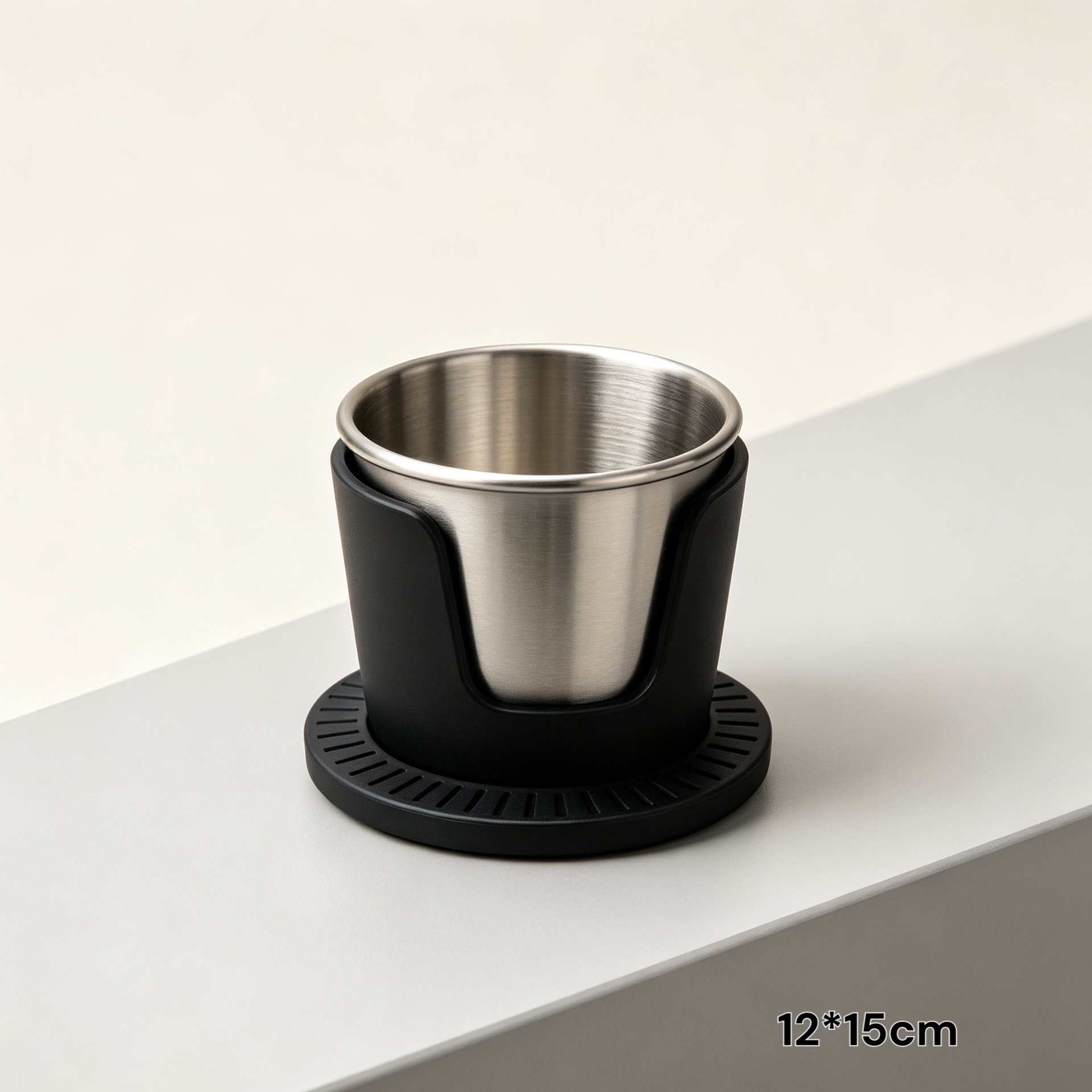 Adjustable Car Cup Holder mounted in vehicle