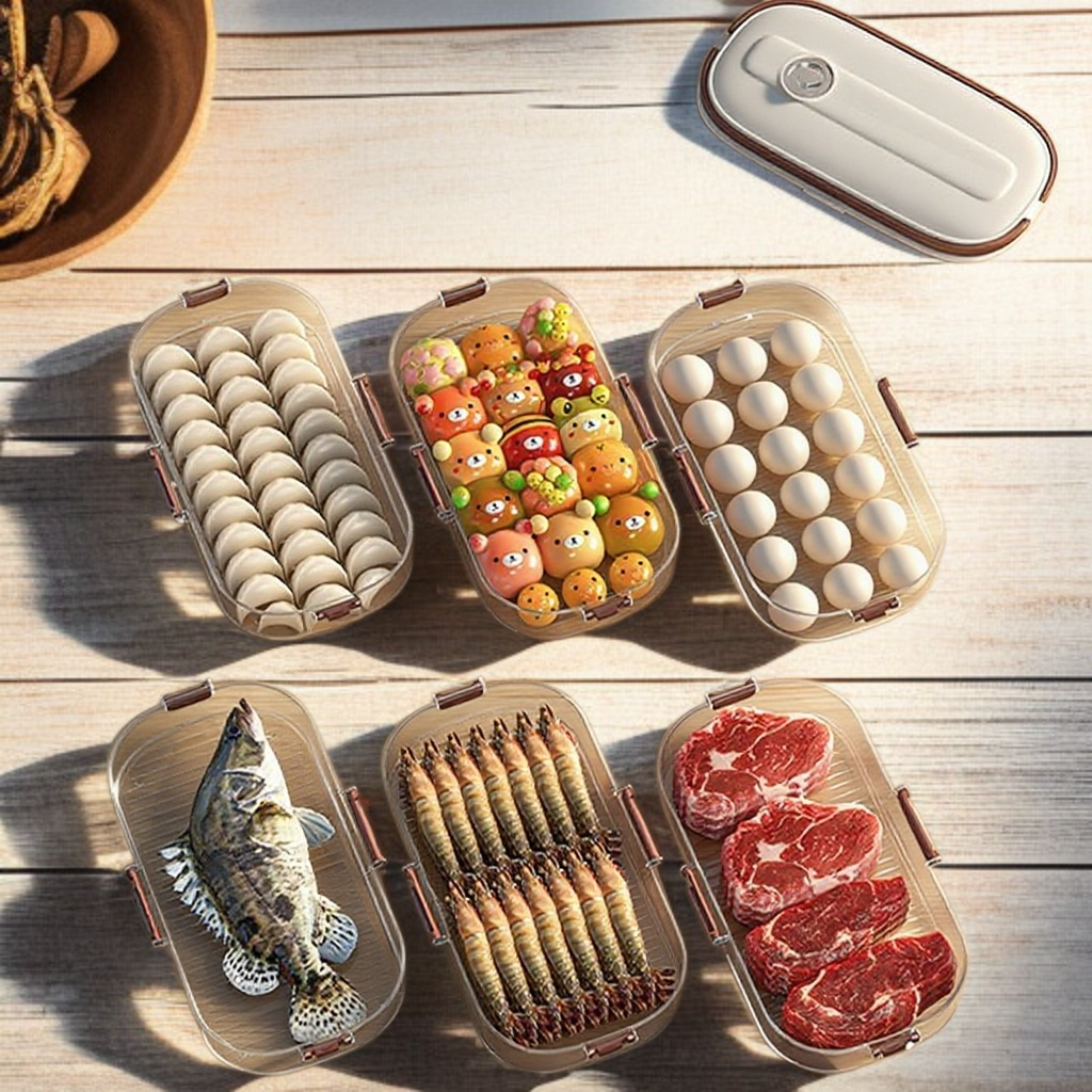 냉동 전용 밀봉 신선도 유지 다층 수납함