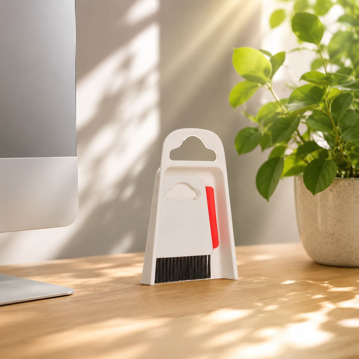Home and office mini broom and dustpan set