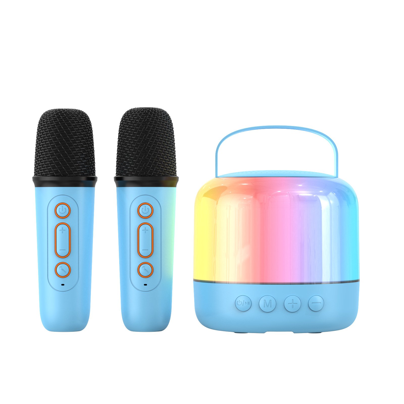 Altavoz portátil con micrófono integrado para karaoke infantil y al aire libre