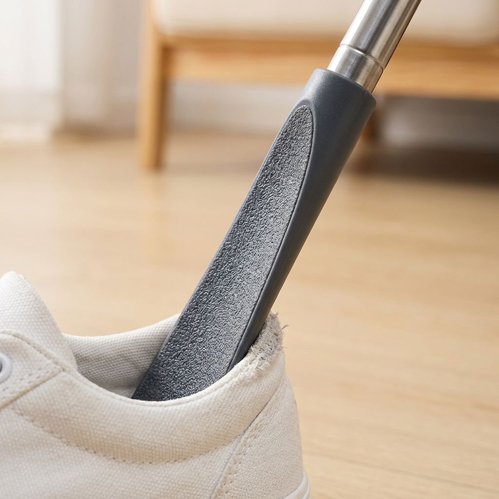 [ไม่ต้องก้มตัว] ที่ช่วยสวมรองเท้าด้ามยาวแบบยืดได้