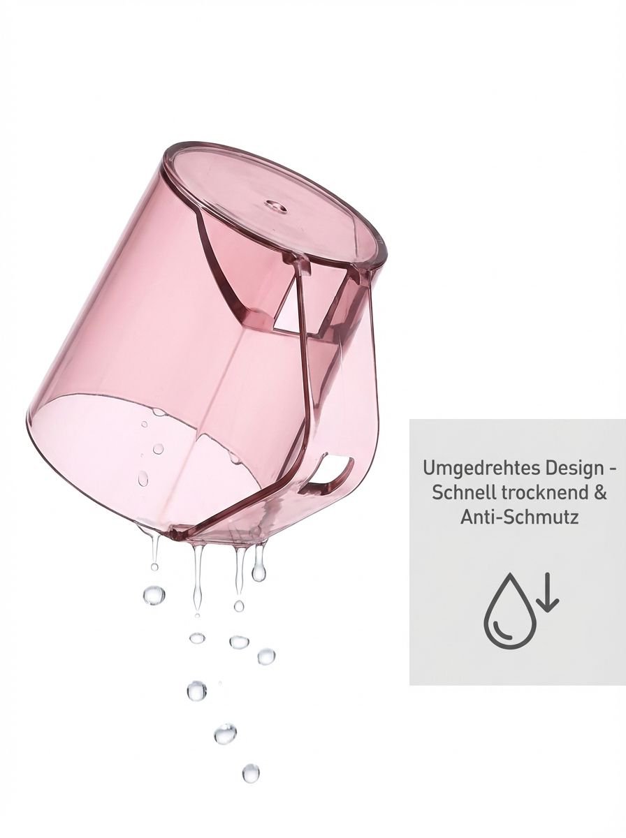 Innovativer Zahnbürstenbecher für hygienische Aufbewahrung