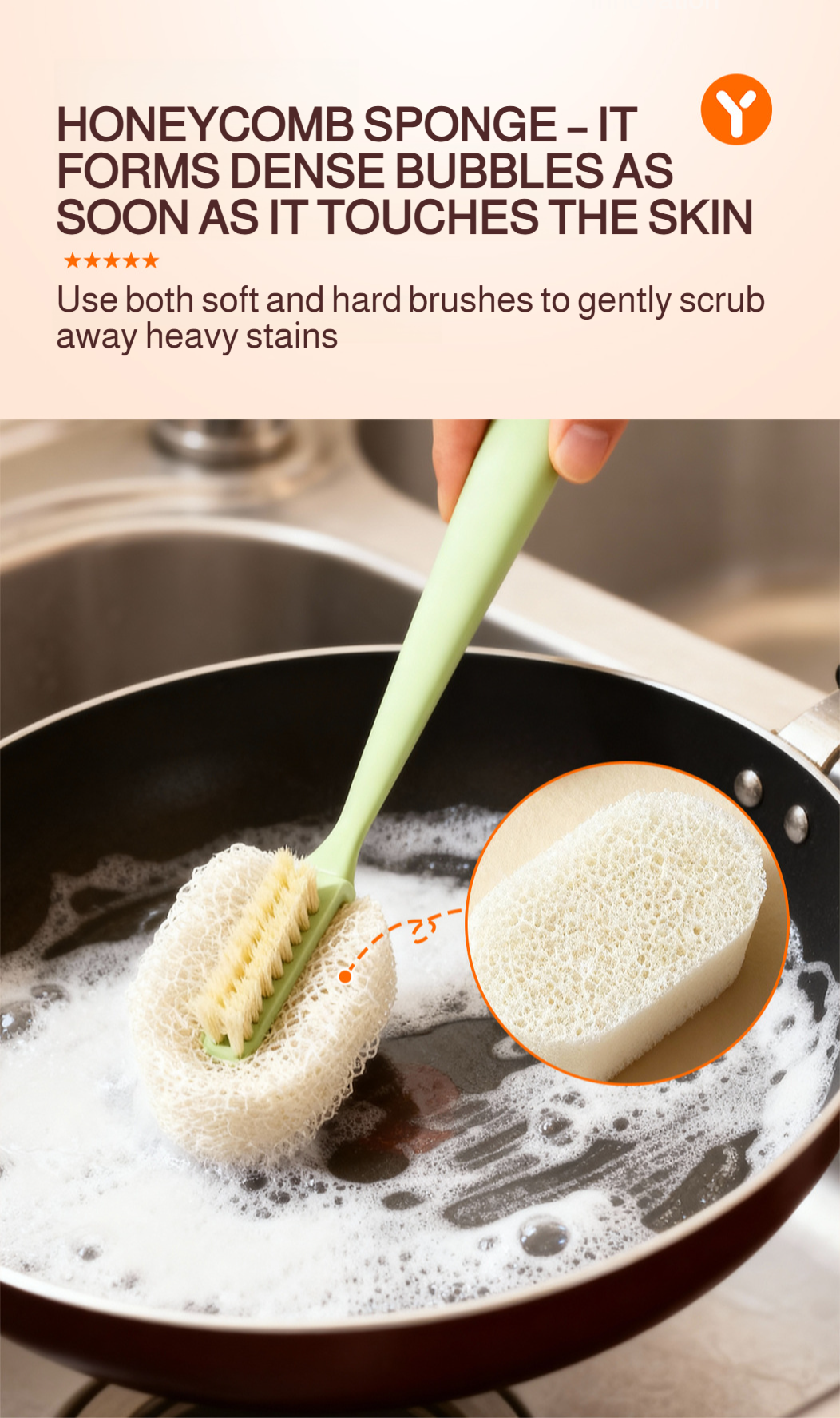 Eco-friendly reusable water cup brush