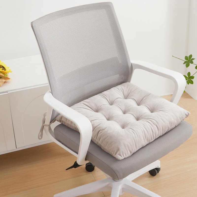 Crystal velvet seat cushion