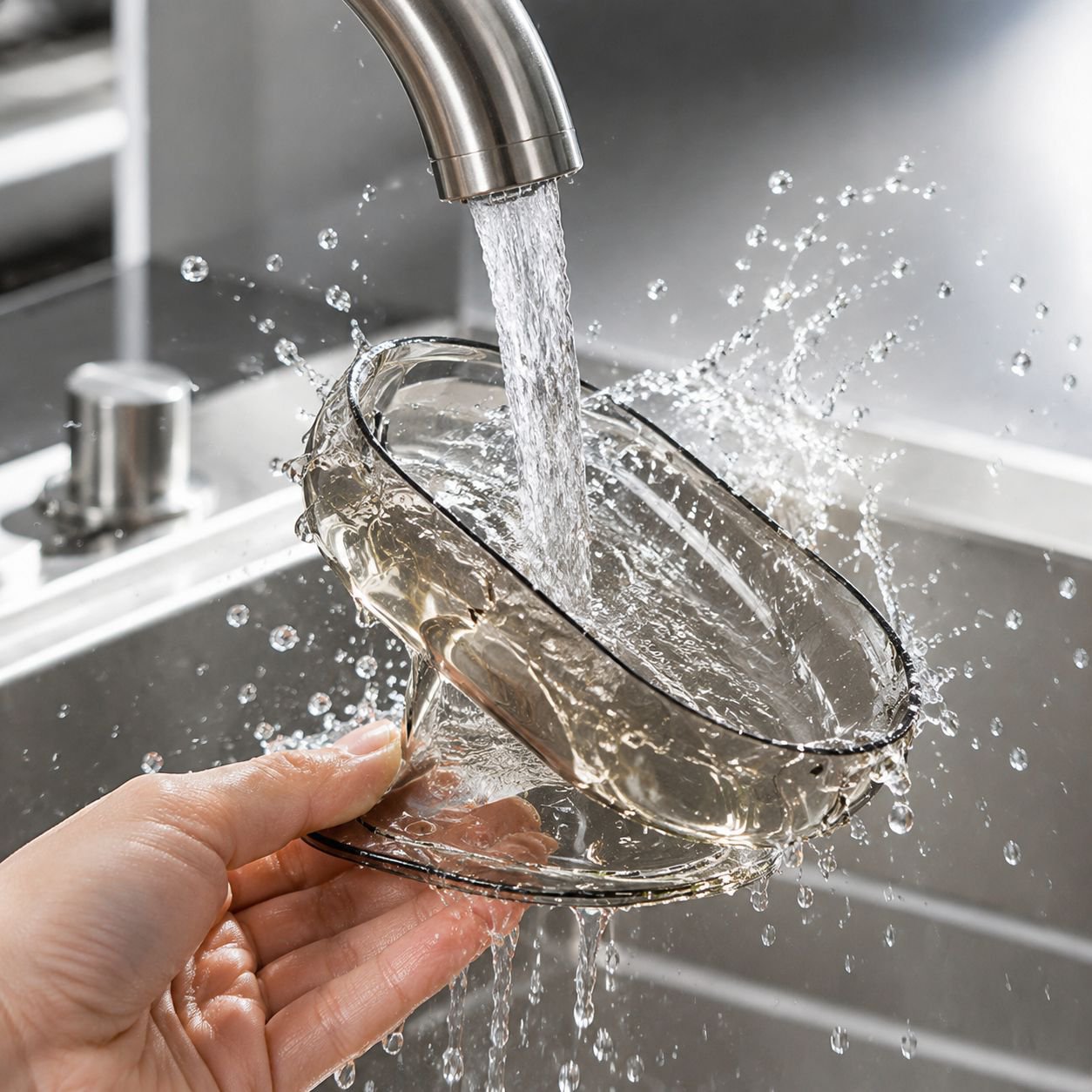 Spacious soap dish with non-slip design