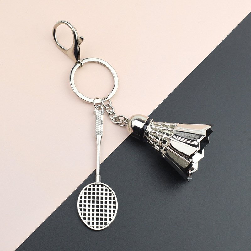 Badminton Racket Keychain