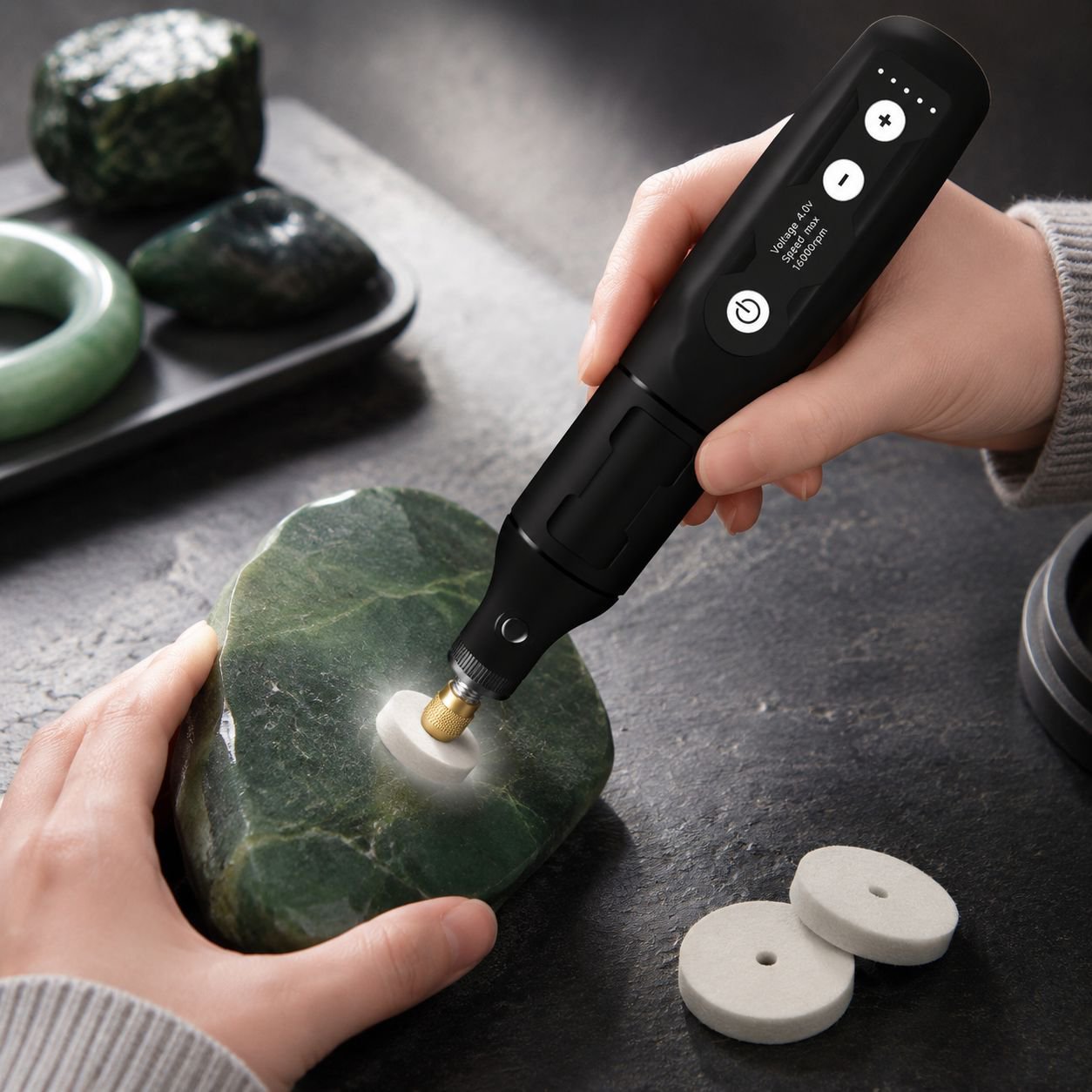 Handheld Mini Electric Grinding and Polishing Tool with Adjustable Speed