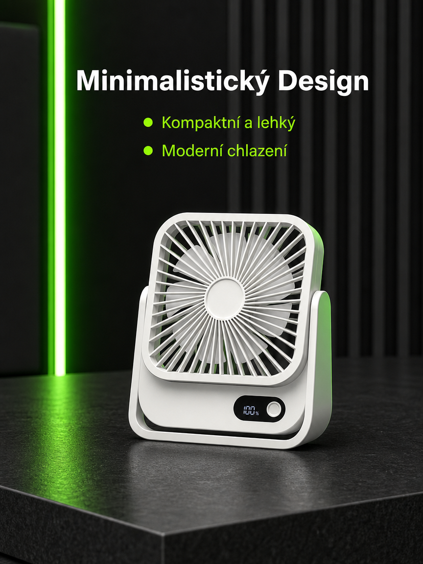 Ultralehký přenosný klimatizační ventilátor