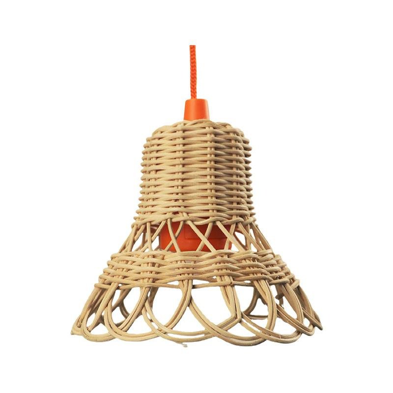 Lámpara colgante escandinava de ratán