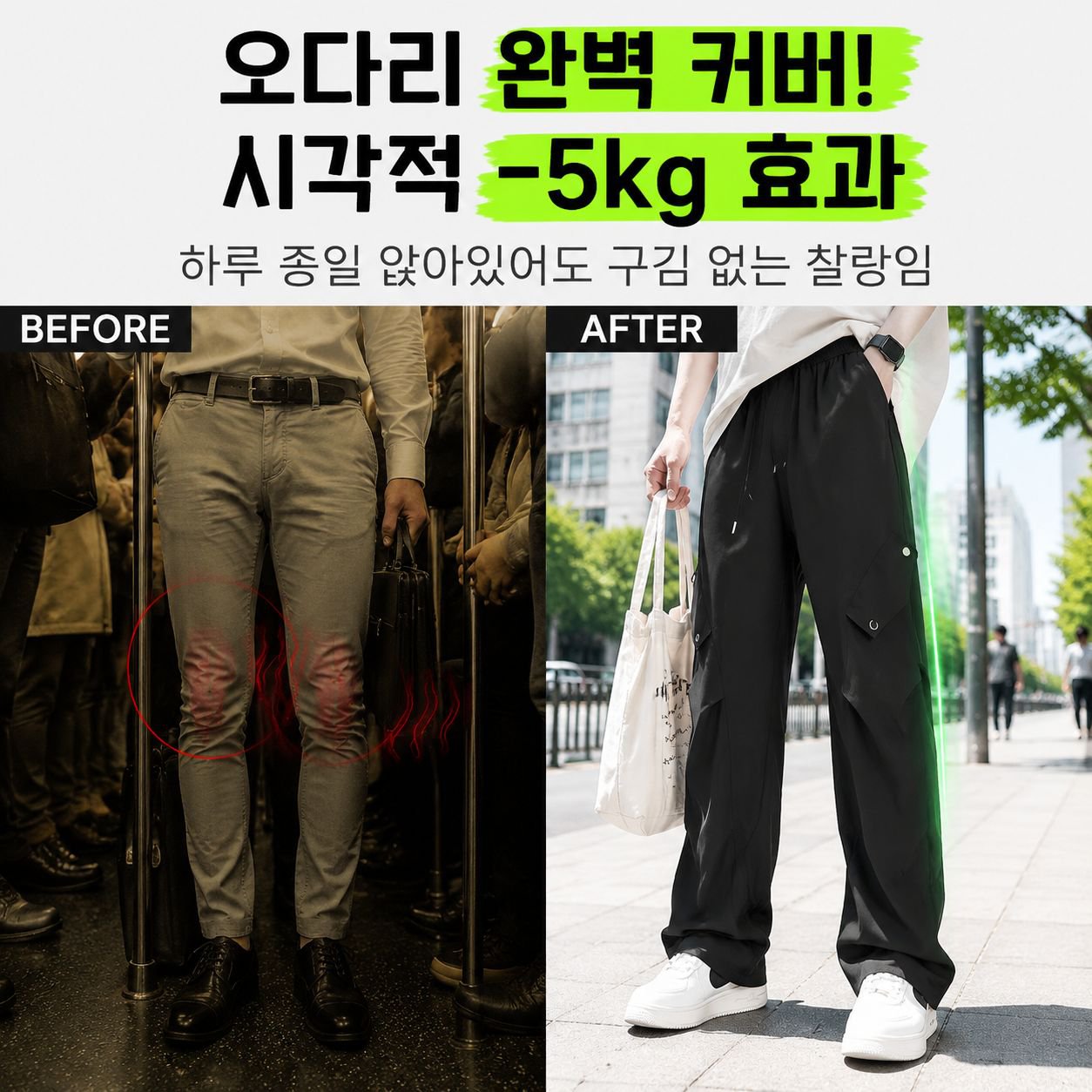 남성용 아이스 실크 여름 와이드 스트레이트 캐주얼 바지