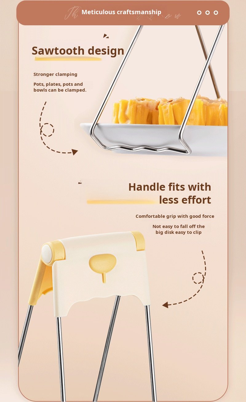 Durable stainless steel kitchen grippers with ergonomic design