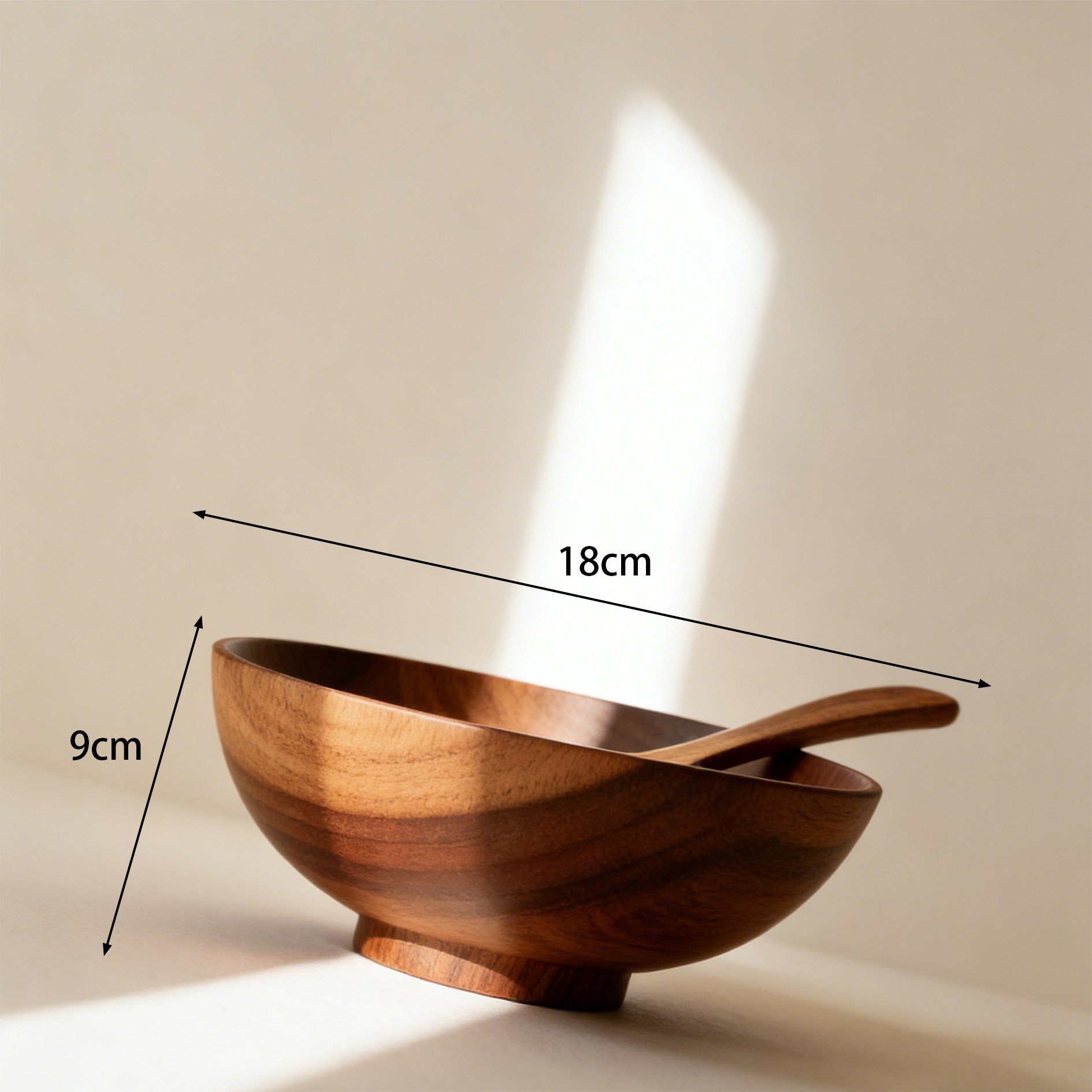サラダやスープにぴったりな木製ボウルセット