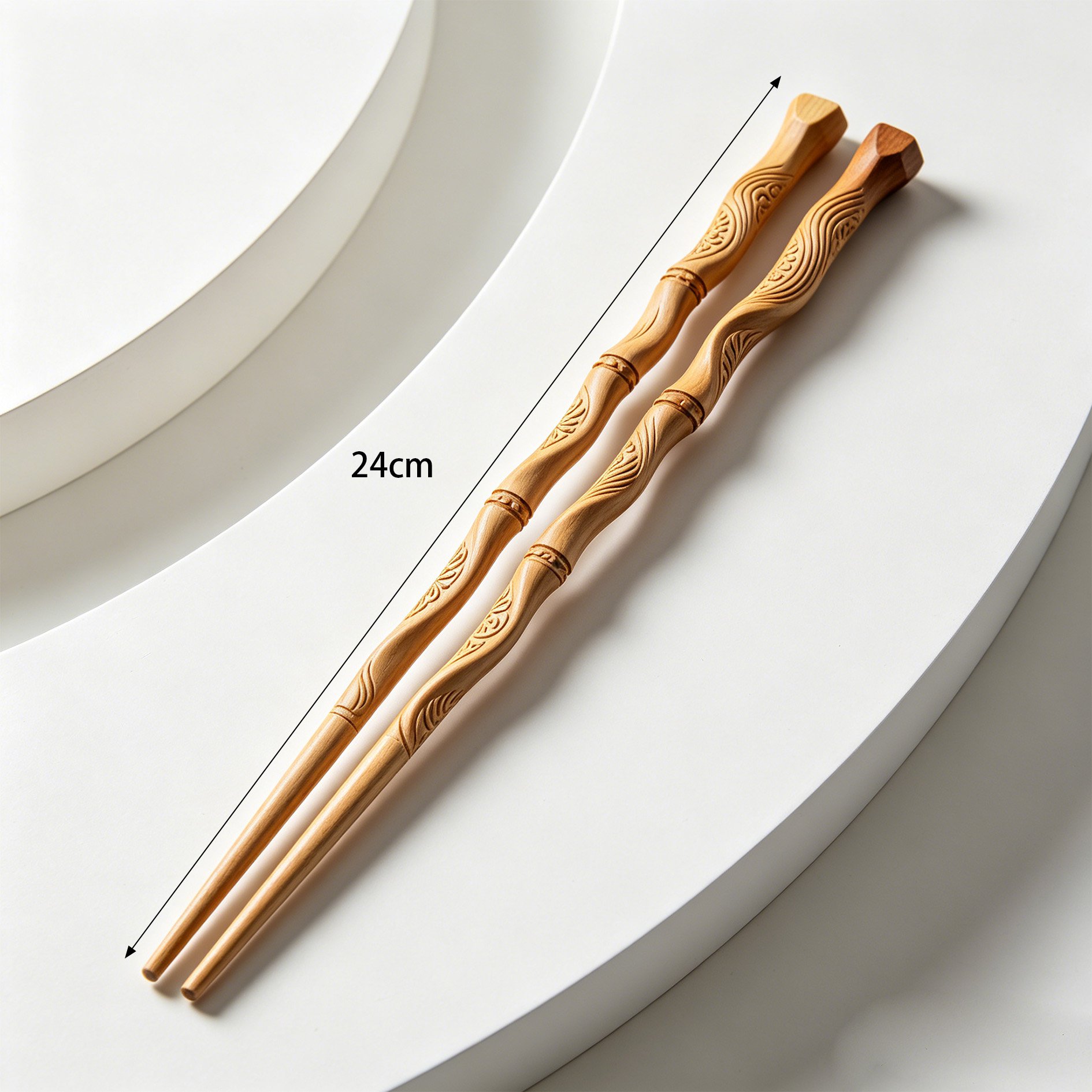 Natürliche Holz-Essstäbchen Set mit 10 Paaren