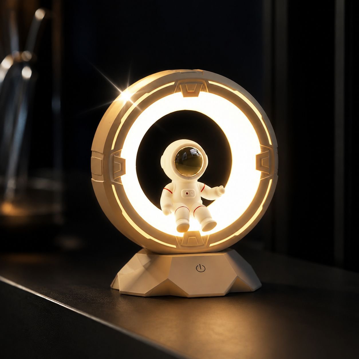 Cartoon Astronaut Night Light Rechargeable Decorative Atmosphere Lamp