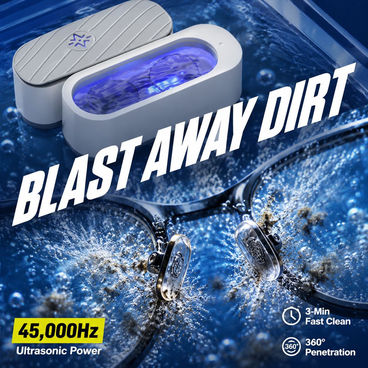 Household Multifunctional Eyeglasses Cleaning Machine