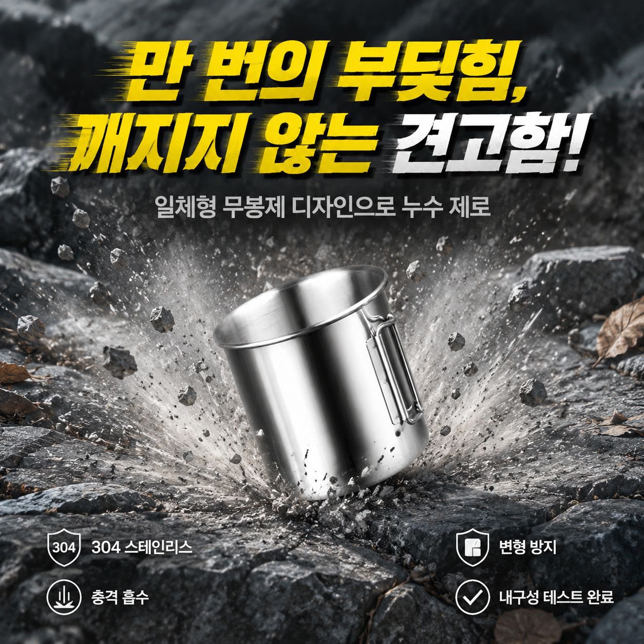 다기능 아웃도어 등산 접이식 물컵