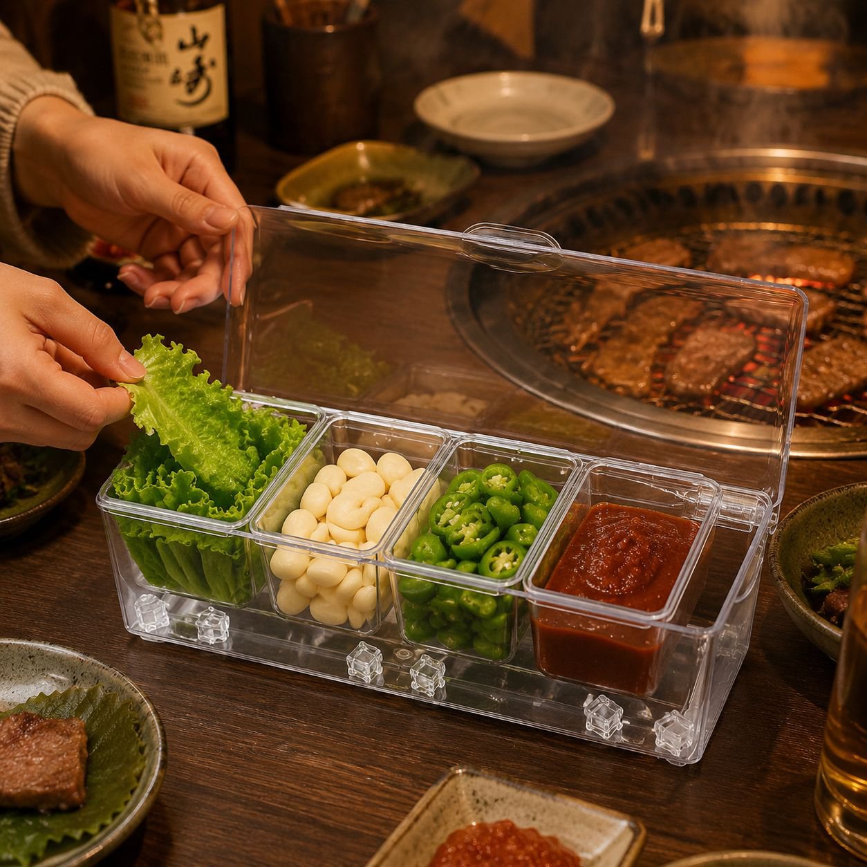 屋外パーティー・ピクニック用多機能保冷ボックス