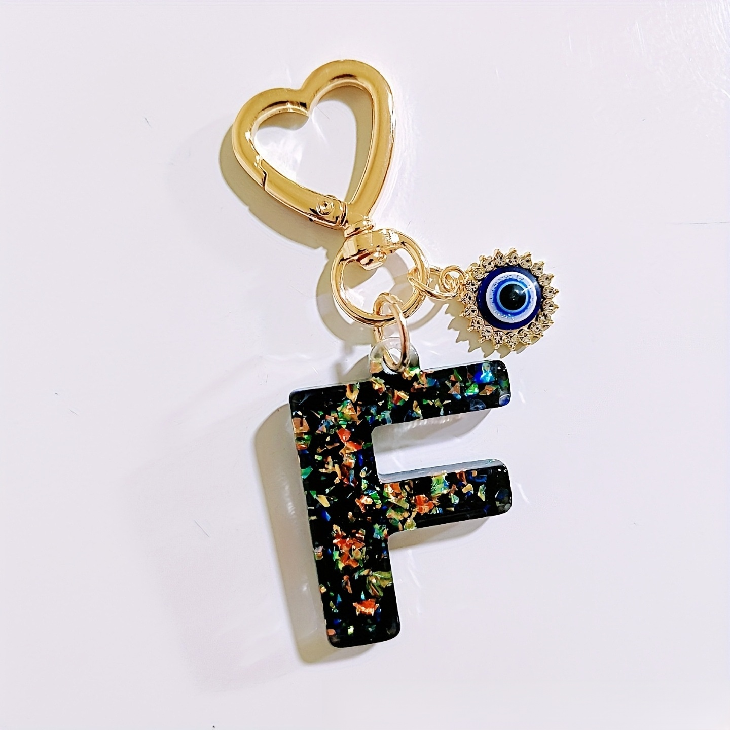 Porte-clés lettre femme, accessoire de mode créatif, décoration de clé porte-bonheur