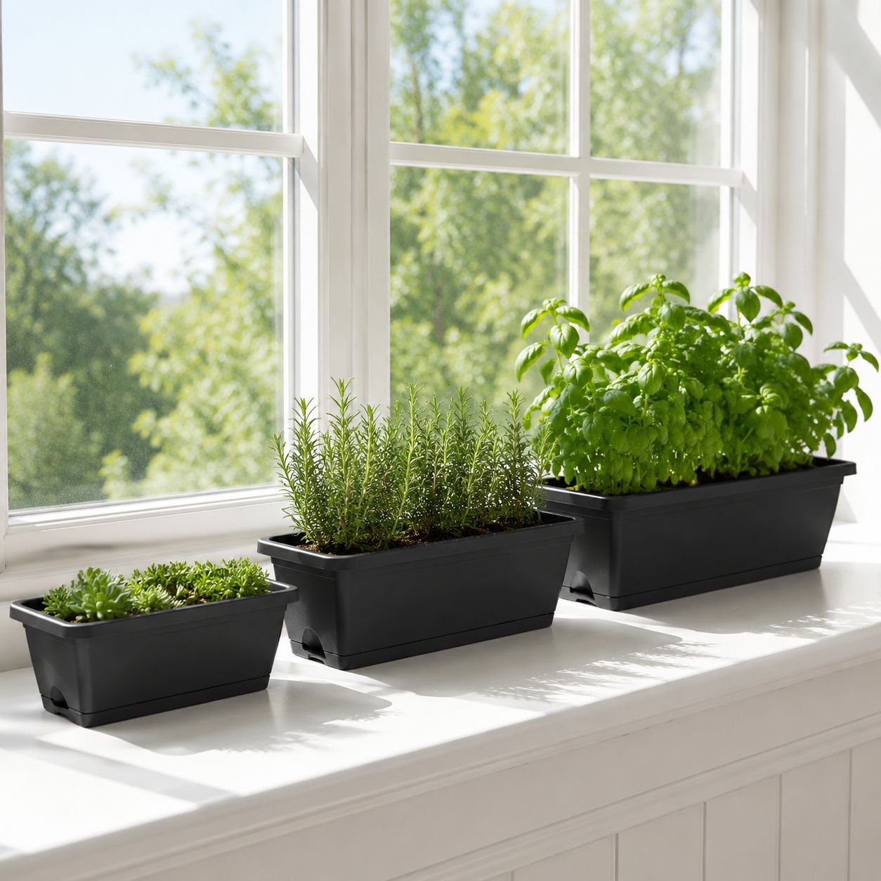 Household Wide-Mouth Vegetable Flower Pots Various Sizes Wide Application