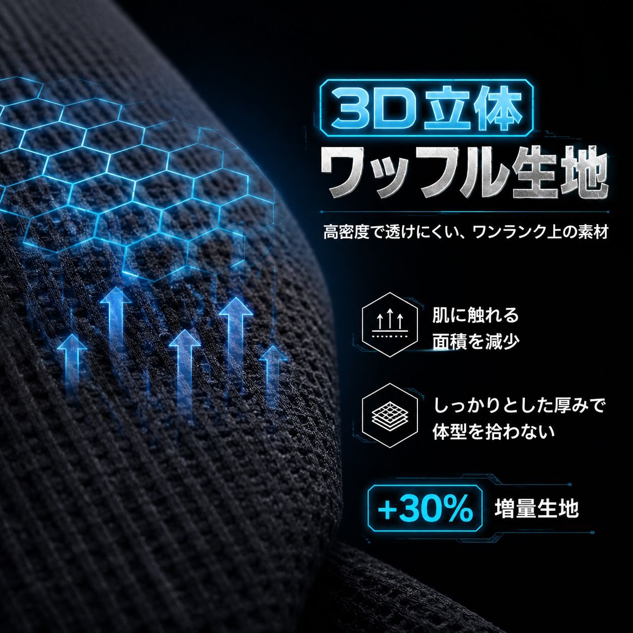 ビッグサイズ メンズ ワッフル半袖ショートパンツトレーニングセット