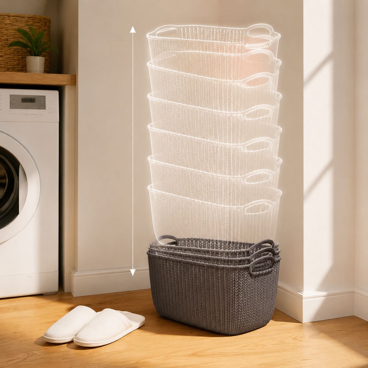 Efficient Bathroom Organizer Bin for Laundry Room