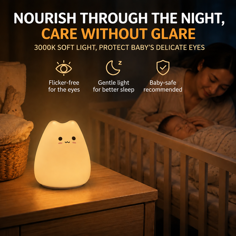 JMY Cartoon Shaped Silicone Slap Lamp Children's Bedside Bedroom High-End Night Light LED Table Lamp