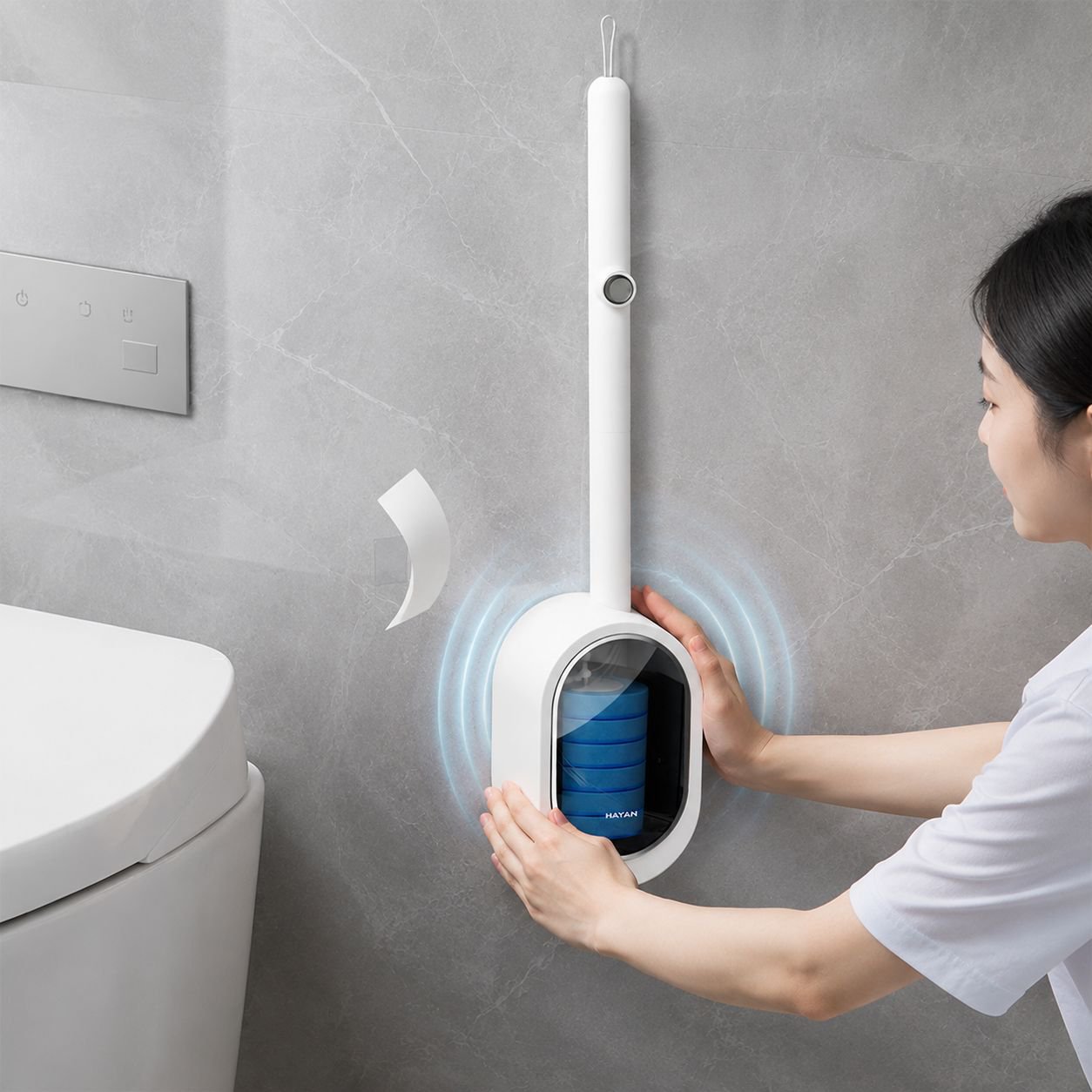 取り替えが簡単な使い捨てブラシヘッド