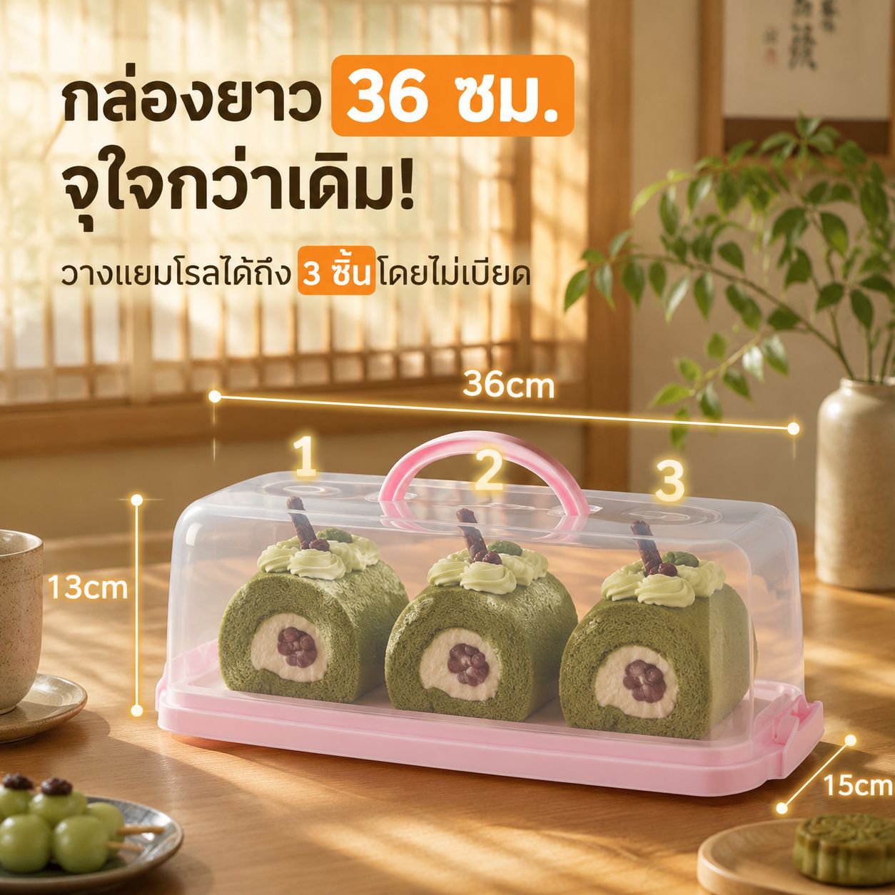 กล่องเก็บผ้าเช็ดมืออเนกประสงค์สำหรับเค้กและขนม โพลีเอสเตอร์สี่เหลี่ยมผืนผ้า