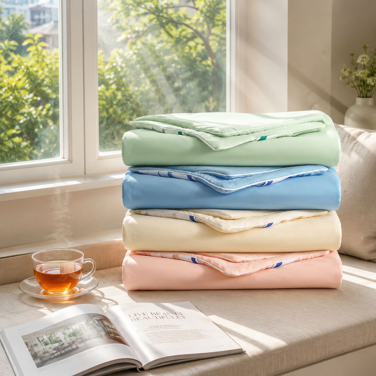 Ice cream thin summer quilt