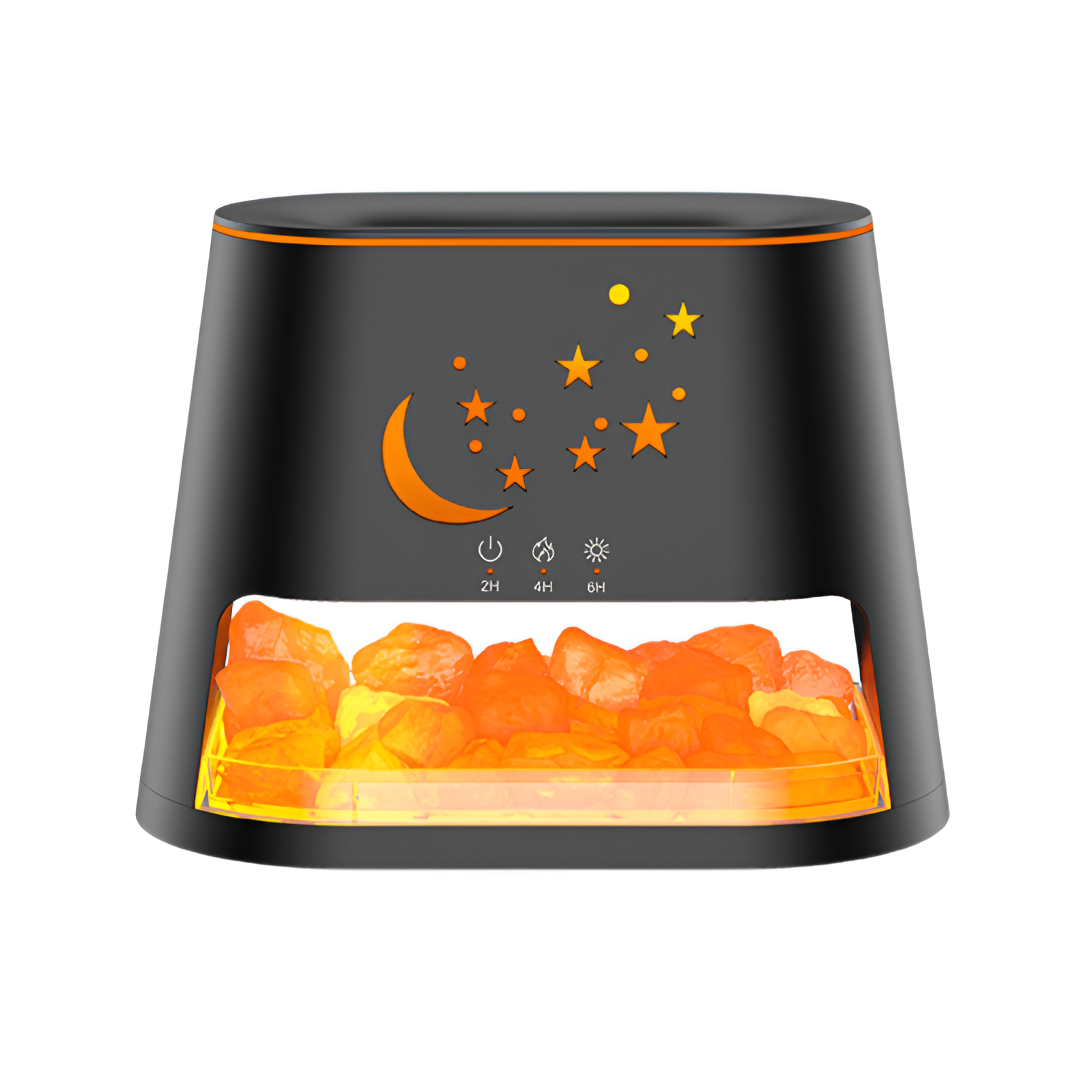 Natural Rock Salt Bonfire Aromatherapy Lamp Ultrasonic Humidifier