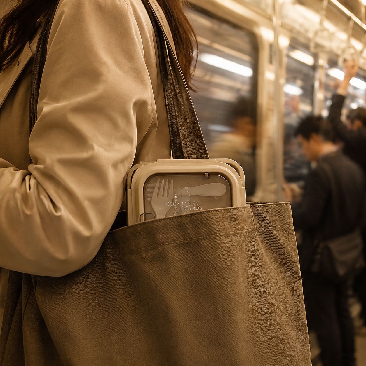 エコで再利用可能なランチボックス