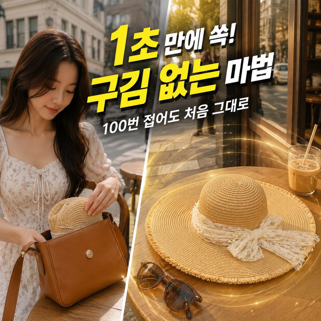 여름 자외선 차단 프렌치 레이스 리본 밀짚모자 여성 비치 모자 2026 신상