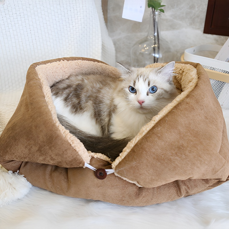 ที่นอนสัตว์เลี้ยงอเนกประสงค์ทำจากขนแกะ ให้ความอบอุ่น