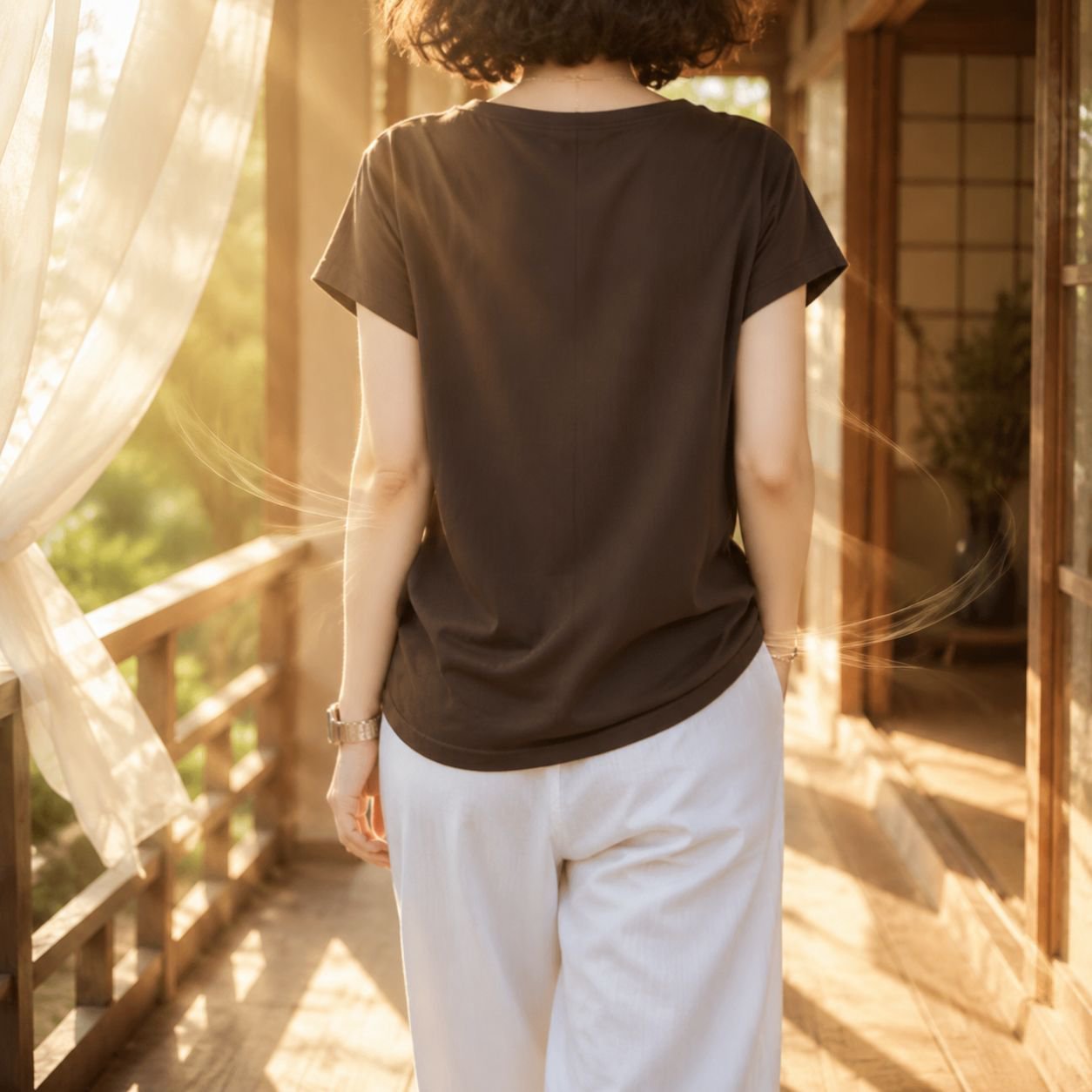 サイズ展開が豊富なレディース半袖Tシャツ詳細画像
