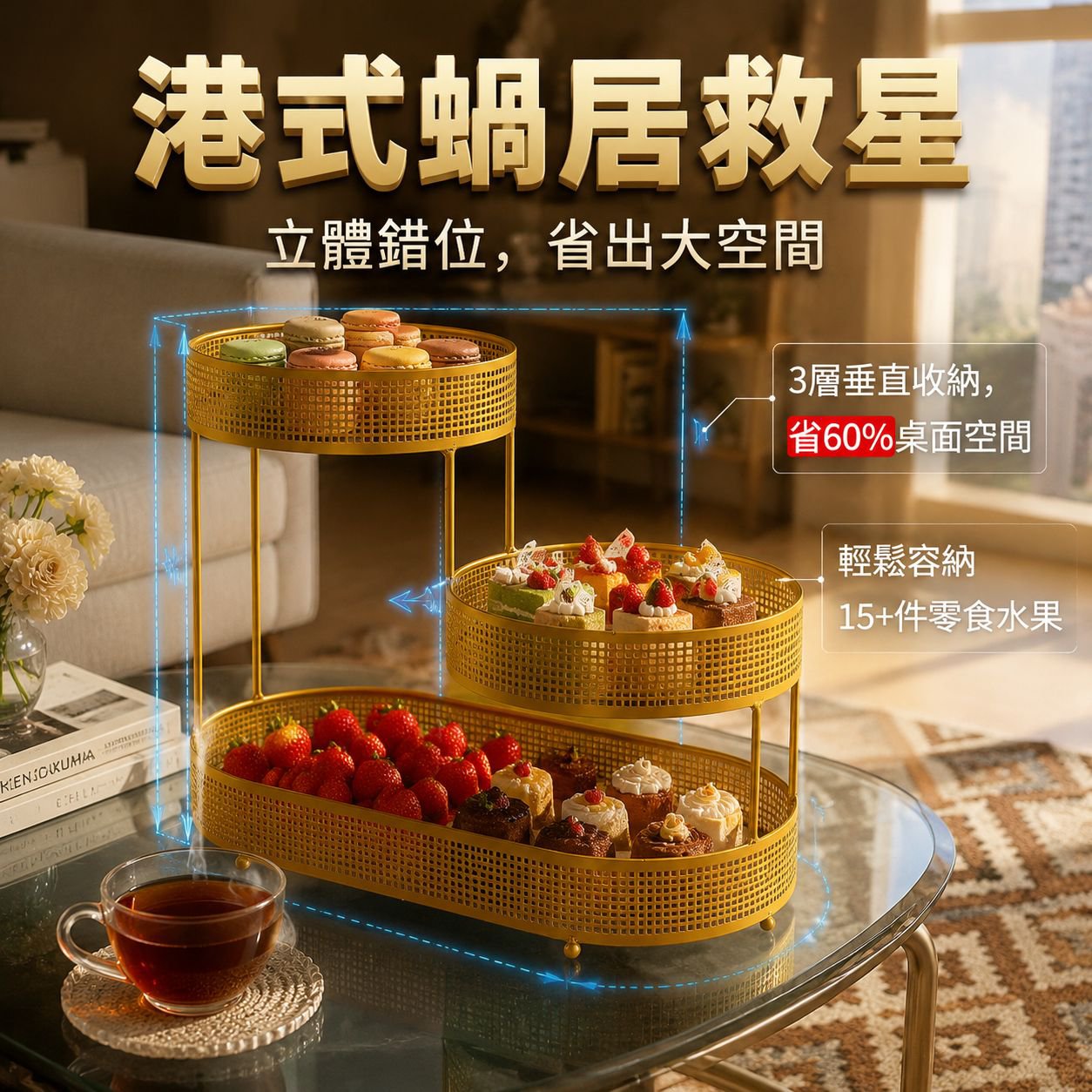 歐式高端客廳水果糖果零食裝飾盤