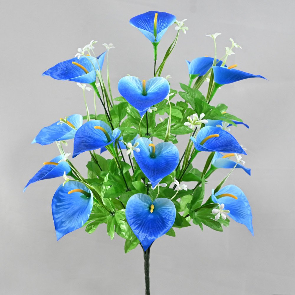 模倣花高稈馬蹄蓮造花置物インテリア