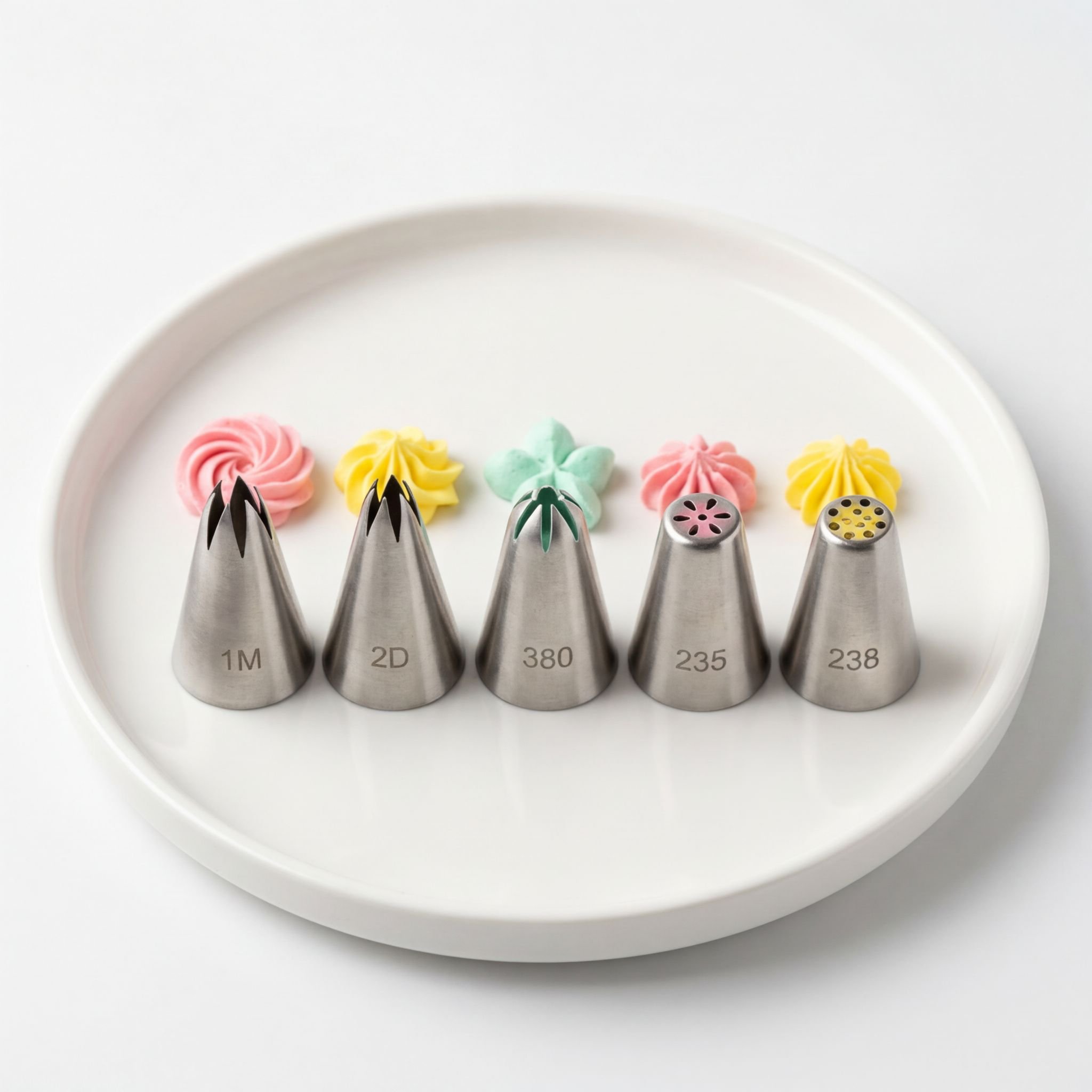 ステンレス製クリーム絞り口セット