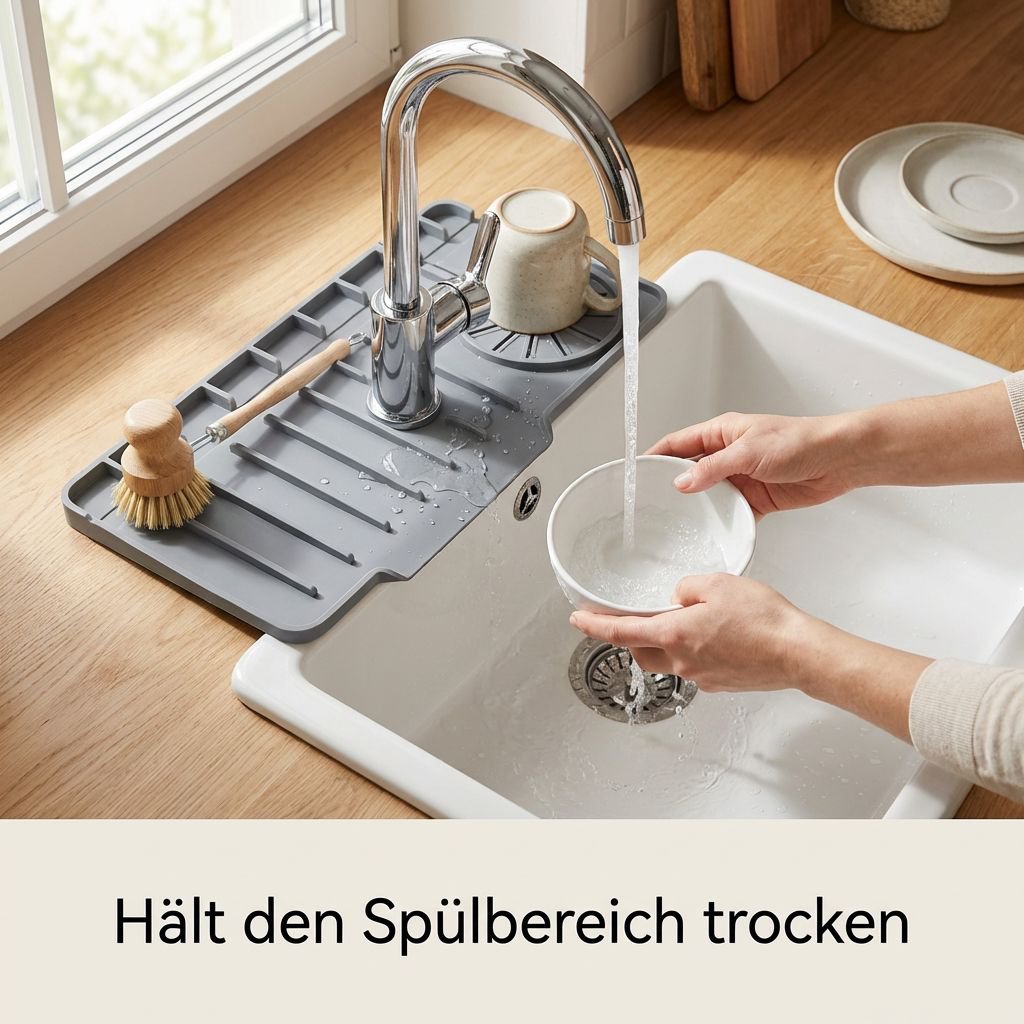 Silikon-Wasserhahn-Ablaufdichtung