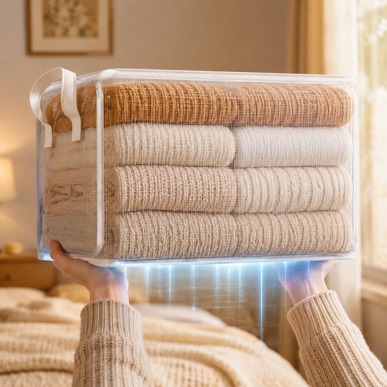 Transparent Layered Clothing Storage Box