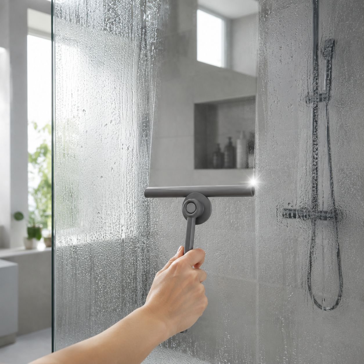 Einseitiger Silikonwischer für Küche, Bad, Glas und Bodenreinigung