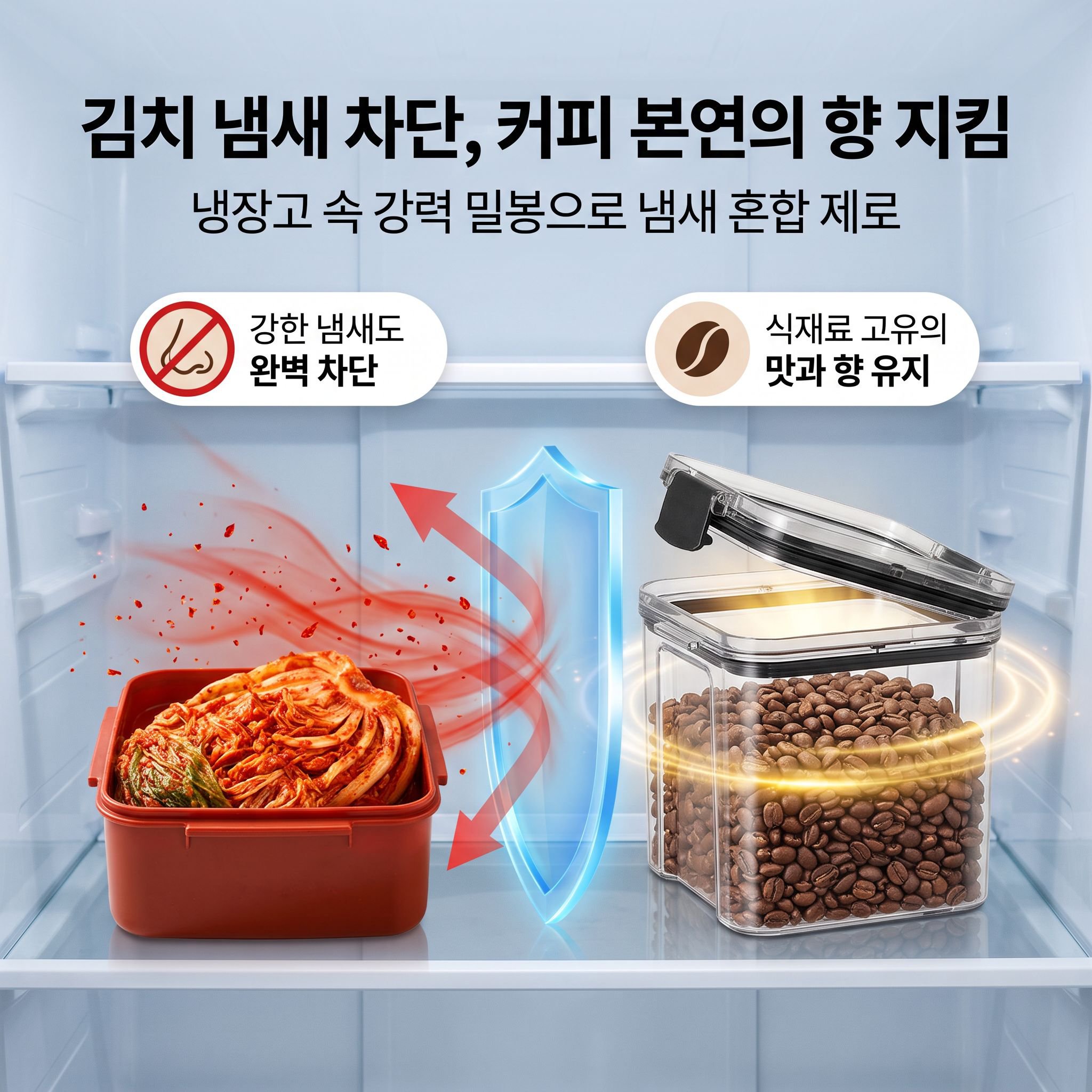 도파민 컬러 간식 곡물 저장 용기