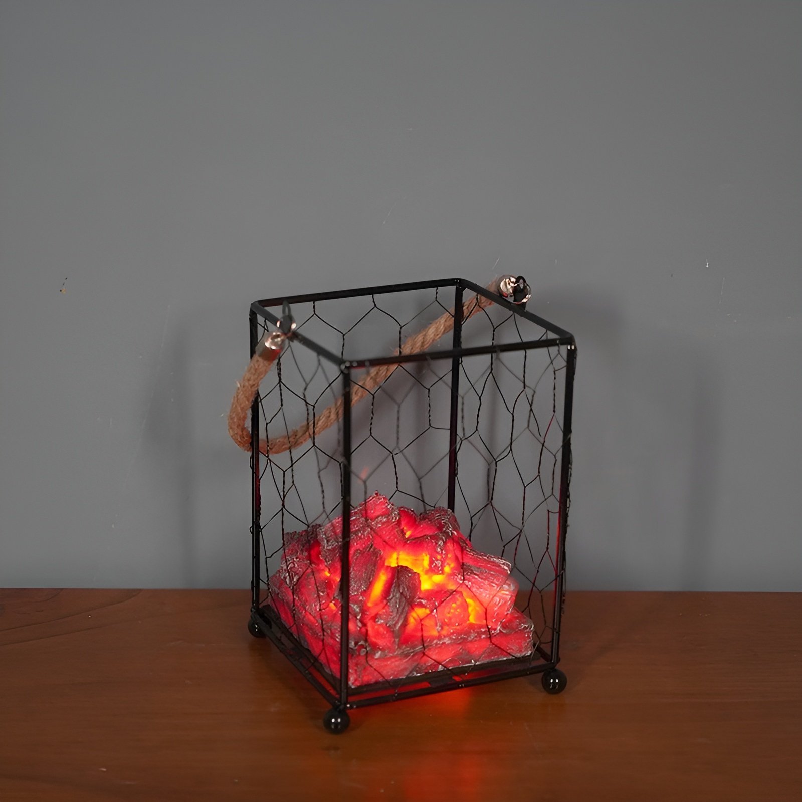 European-style imitation charcoal flame LED decorative light