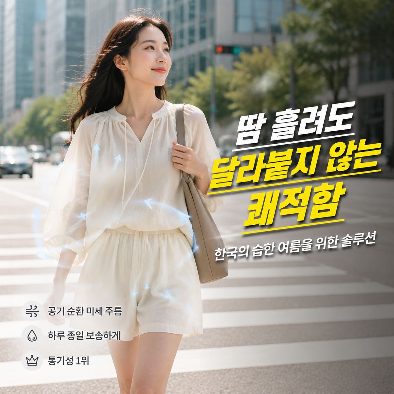 여하감령 와이드 반바지 모던 스포츠 캐주얼 세트