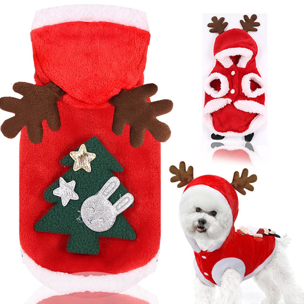 クリスマスペット服フランネル保温犬服猫服